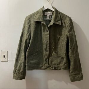 Classic Green Button-Up Jacket